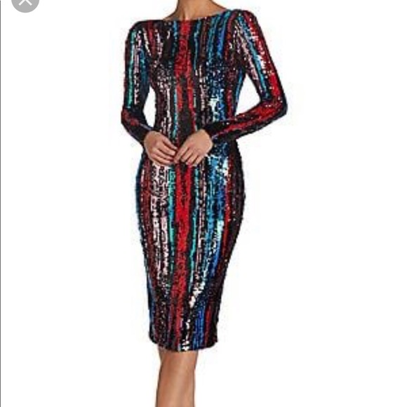 Dress the Population Sequin Midi Dress - Picture 2 of 3